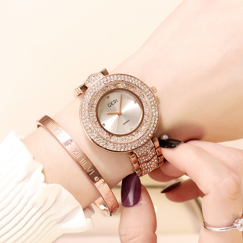GEDI Women's Elegant Diamond Steel Watch