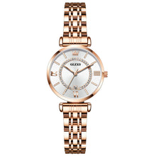 Rose Gold Petite Women's Watch with Diamond Dial