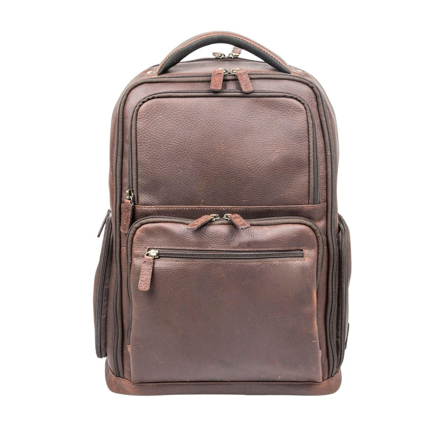 16" Cambridge Full-Grain Leather Laptop Backpack