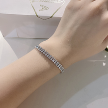 High Carbon Simulation Diamond Bracelet Chain – Heart Shape (16cm)