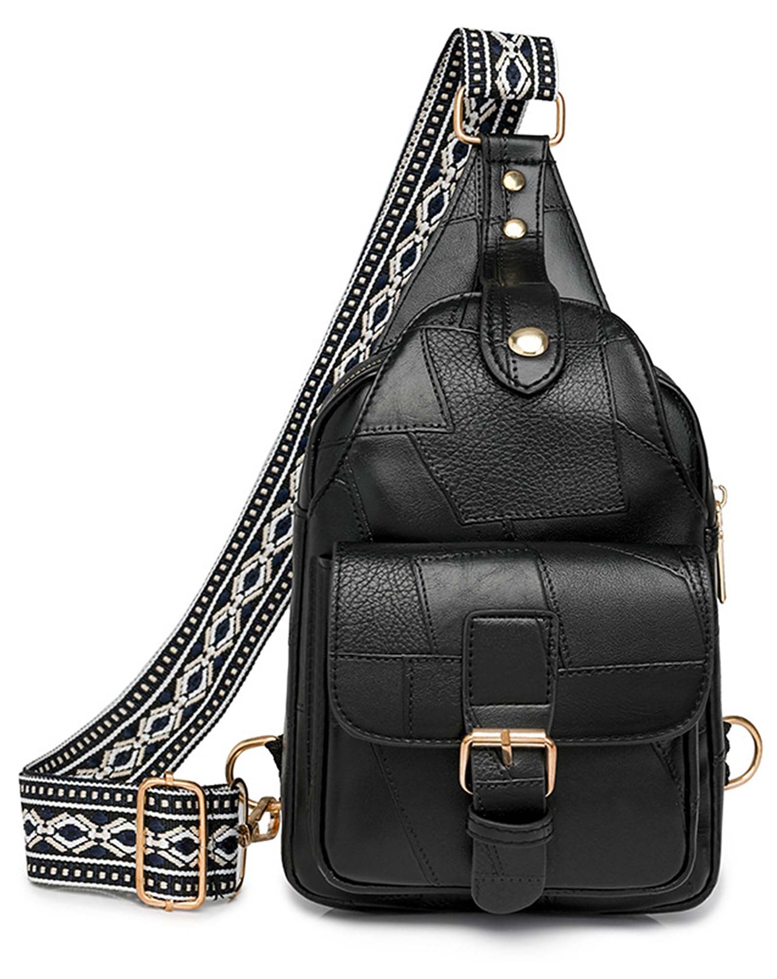 Chic Women's Leather Crossbody Sling