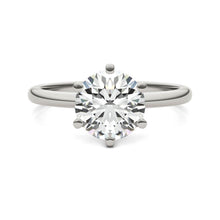 2.00 CTW AGI Certified Lab Grown Diamond Solitaire Engagement Ring – G-VS Clarity, 14K White Gold