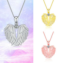 Angel Wing Diamond Pendant Necklace for Women