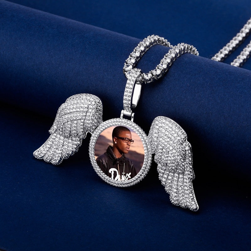 Angel Wings Large DIY Photo Frame Pendant