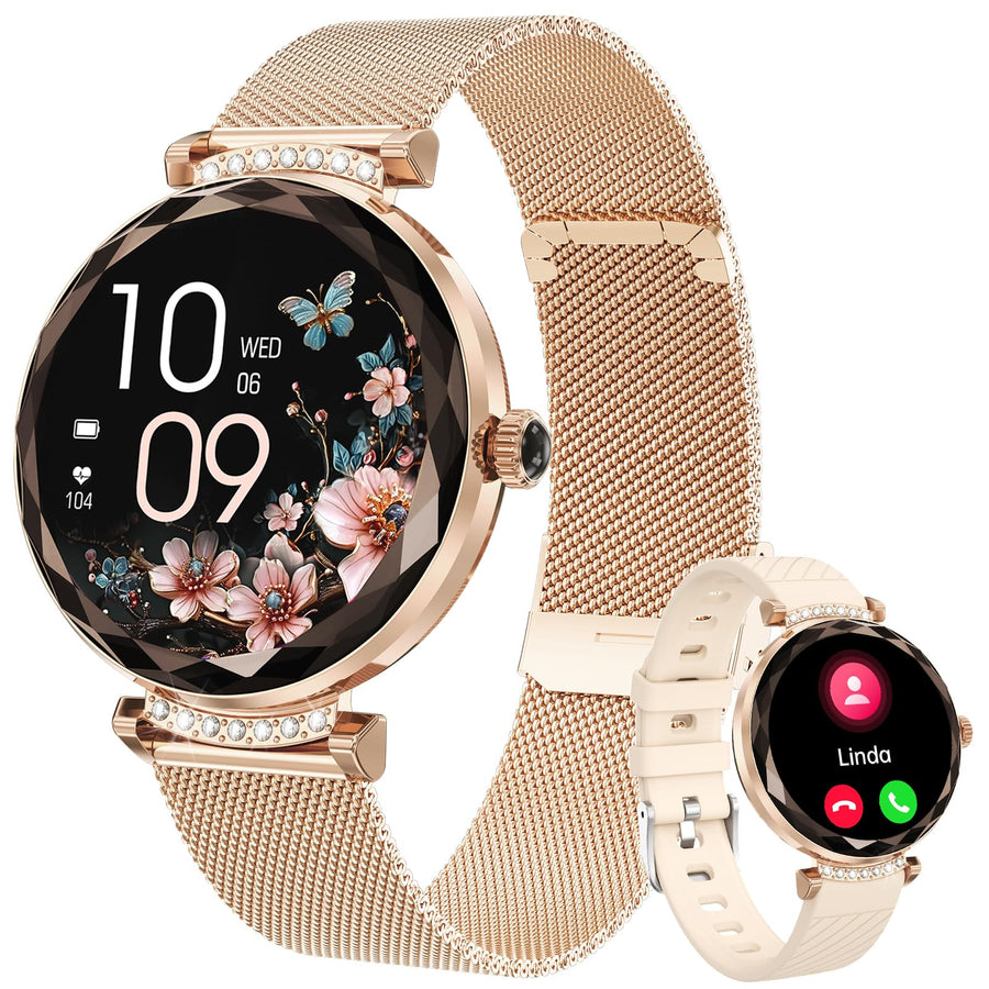 Elegant Women's Smartwatch 1.19" Full HD with Health Tracker