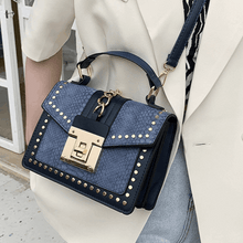The Cross-Stitch Charm - Retro-Inspired Single-Shoulder Messenger Bag