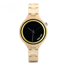 EcoStyle Maple & Ebony Wooden Watch