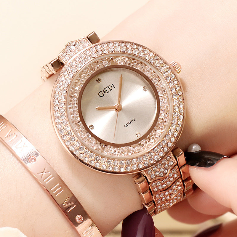 GEDI Women's Elegant Diamond Steel Watch