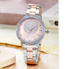 Ladies' Diamond Quartz Steel Watch