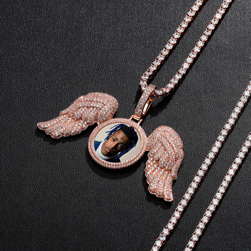 Angel Wings Large DIY Photo Frame Pendant