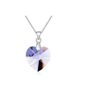 Imported Crystal Necklace - Heart Pendant Choker