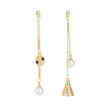 Asymmetrical Tassel Badminton Earrings