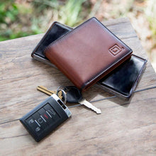 Mens RFID 10 Slot Bifold Wallet with ID Window