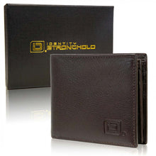 Mens RFID 10 Slot Bifold Wallet with ID Window
