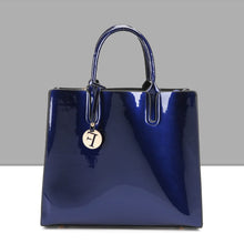 The Polished Pro - Patent Leather Tote for Work & Play