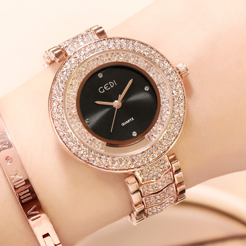 GEDI Women's Elegant Diamond Steel Watch