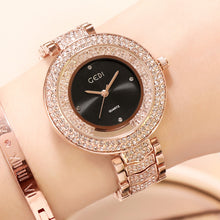 GEDI Women's Elegant Diamond Steel Watch