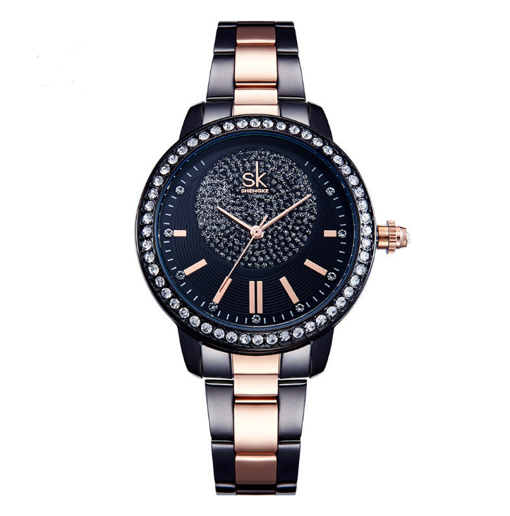 Ladies' Diamond Quartz Steel Watch