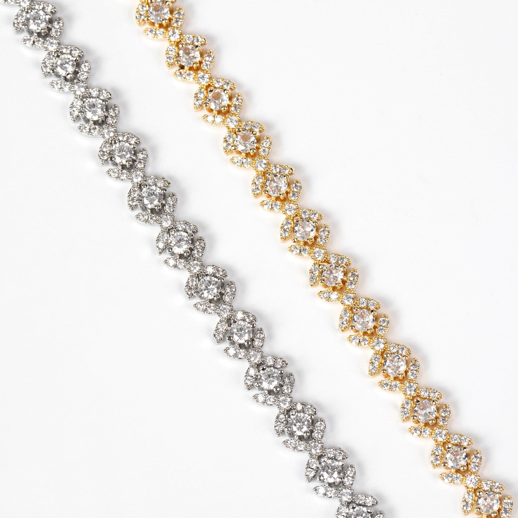 Small Cross Cubic Zirconia Bracelet
