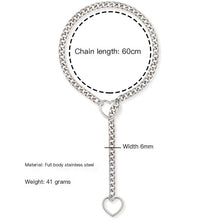 Heart Slip Chain Necklace for Women