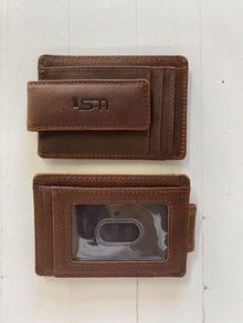Cambridge Slim Full-Grain Leather Money Clip Wallet with RFID Protection