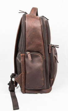 16" Cambridge Full-Grain Leather Laptop Backpack