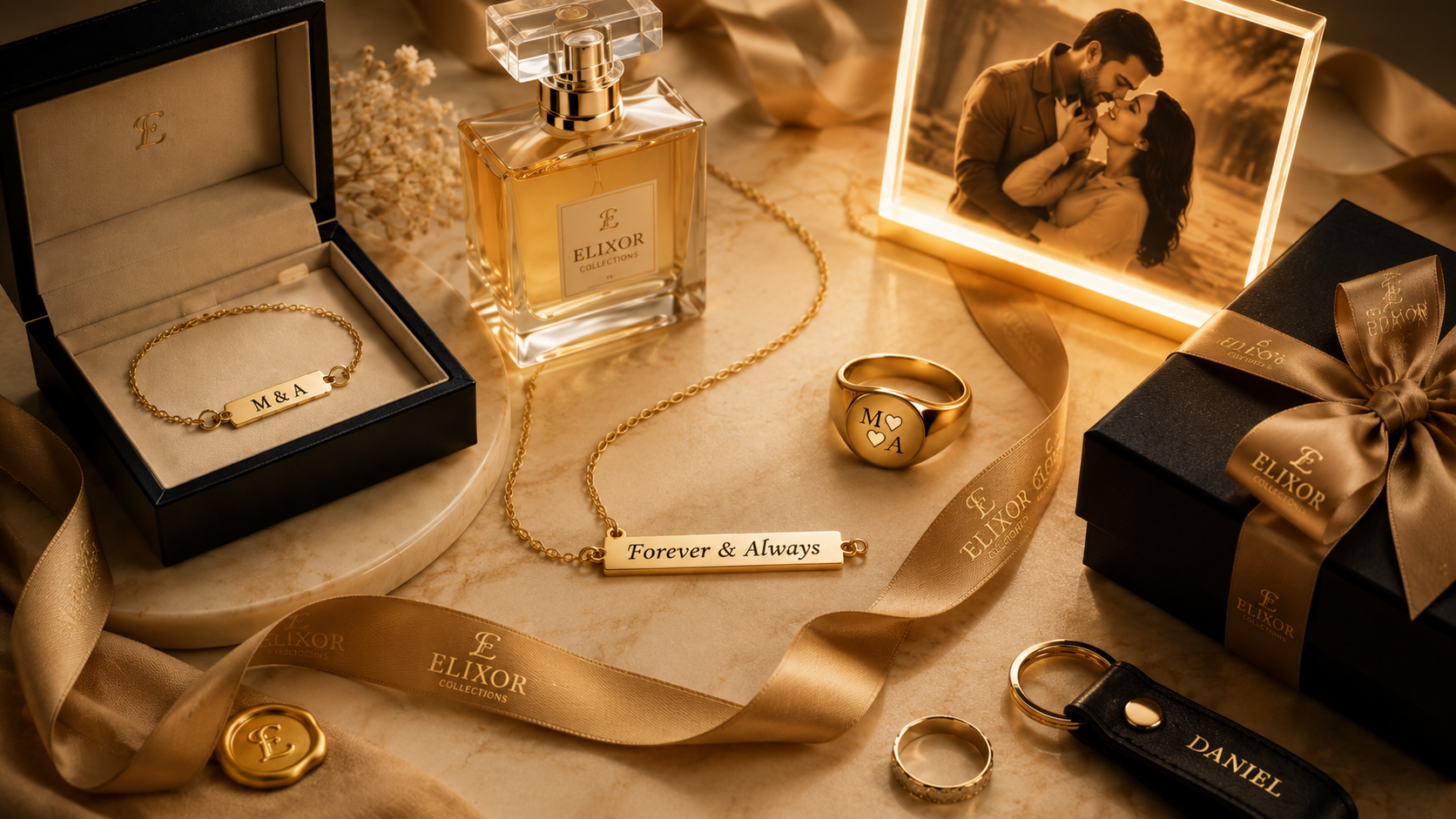 Elixor Collections luxury personalized gifts