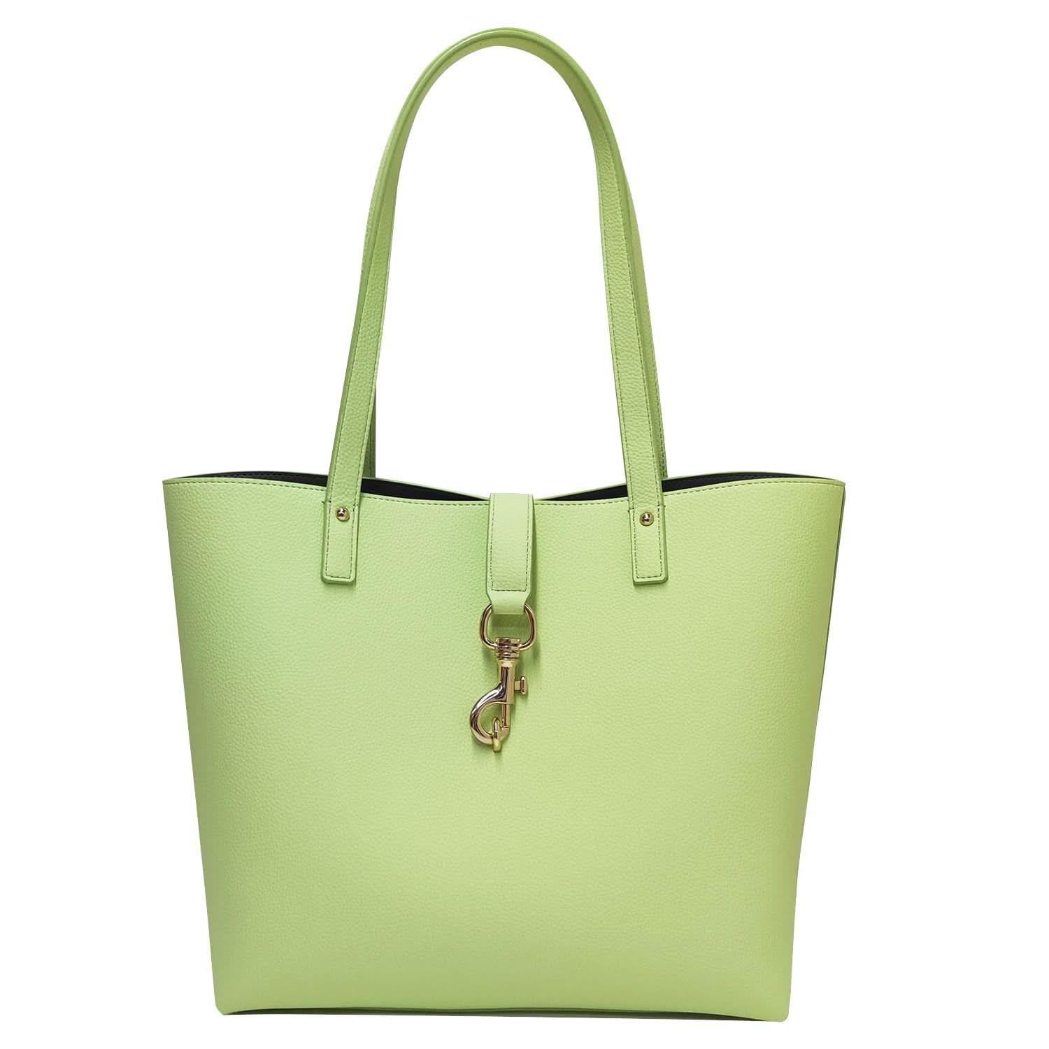 Pebbled Genuine Leather Tote Bag for Women – 16″ Laptop Work Tote