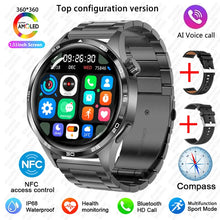 BOXUXING 2026 New Smart Watch Men Watch 5 Pro AMOLED HD Screen Bluetooth Call GPS Trajectory NFC Heart Rate Compass SmartWatches