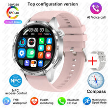 BOXUXING 2026 New Smart Watch Men Watch 5 Pro AMOLED HD Screen Bluetooth Call GPS Trajectory NFC Heart Rate Compass SmartWatches