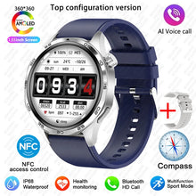 BOXUXING 2026 New Smart Watch Men Watch 5 Pro AMOLED HD Screen Bluetooth Call GPS Trajectory NFC Heart Rate Compass SmartWatches