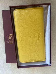 Sophia Full-Grain Leather Structured Double-Zip Wallet with RFID Protection