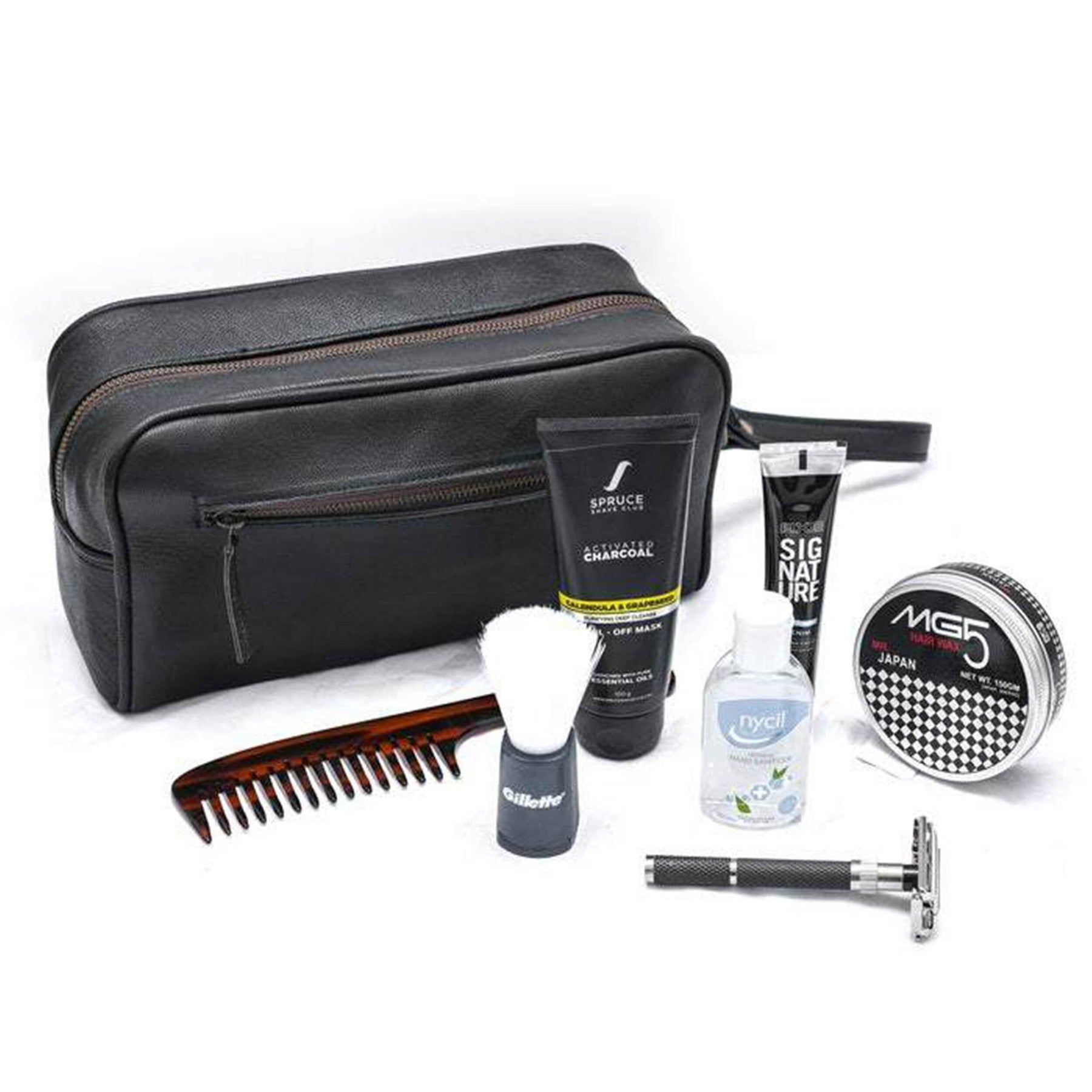 The Single Section Toiletry- Black