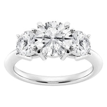 AGI Certified 2 CTW Classic Three-Stone Round Lab Grown Diamond (G-VS) Engagement Ring in 14K White Gold