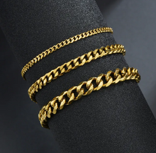 Six-Sided Cuban Chain Bracelet