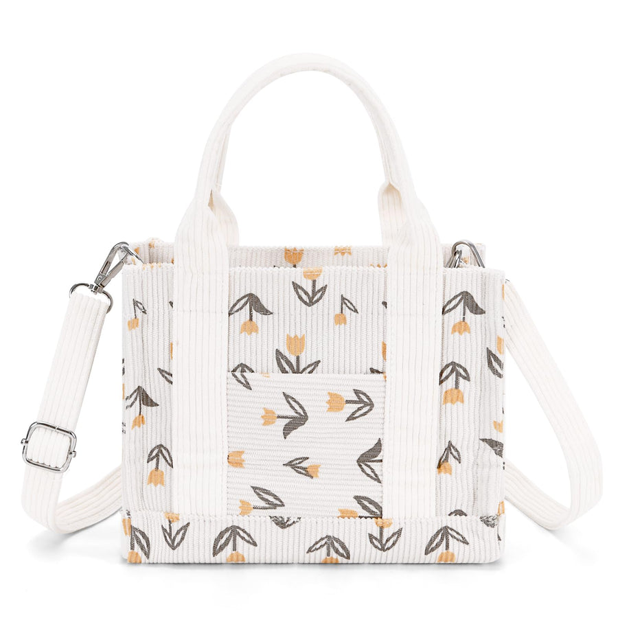 Chic Corduroy Crossbody Tote