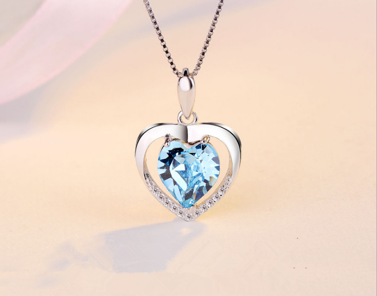 Necklace with Heart Crystal Pendant - My Eternal Heart