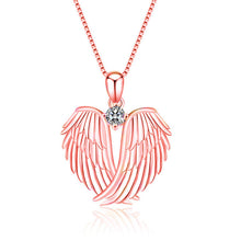 Angel Wing Diamond Pendant Necklace for Women