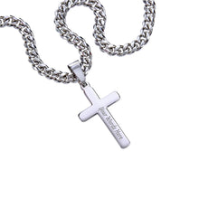 Cross of Courage™ Personalized Cuban Link Chain