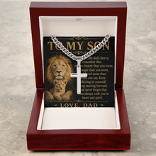 Cross of Courage™ Personalized Cuban Link Chain