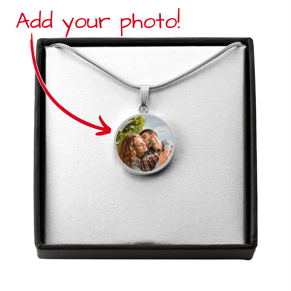Hold You Close Custom Photo Pendant