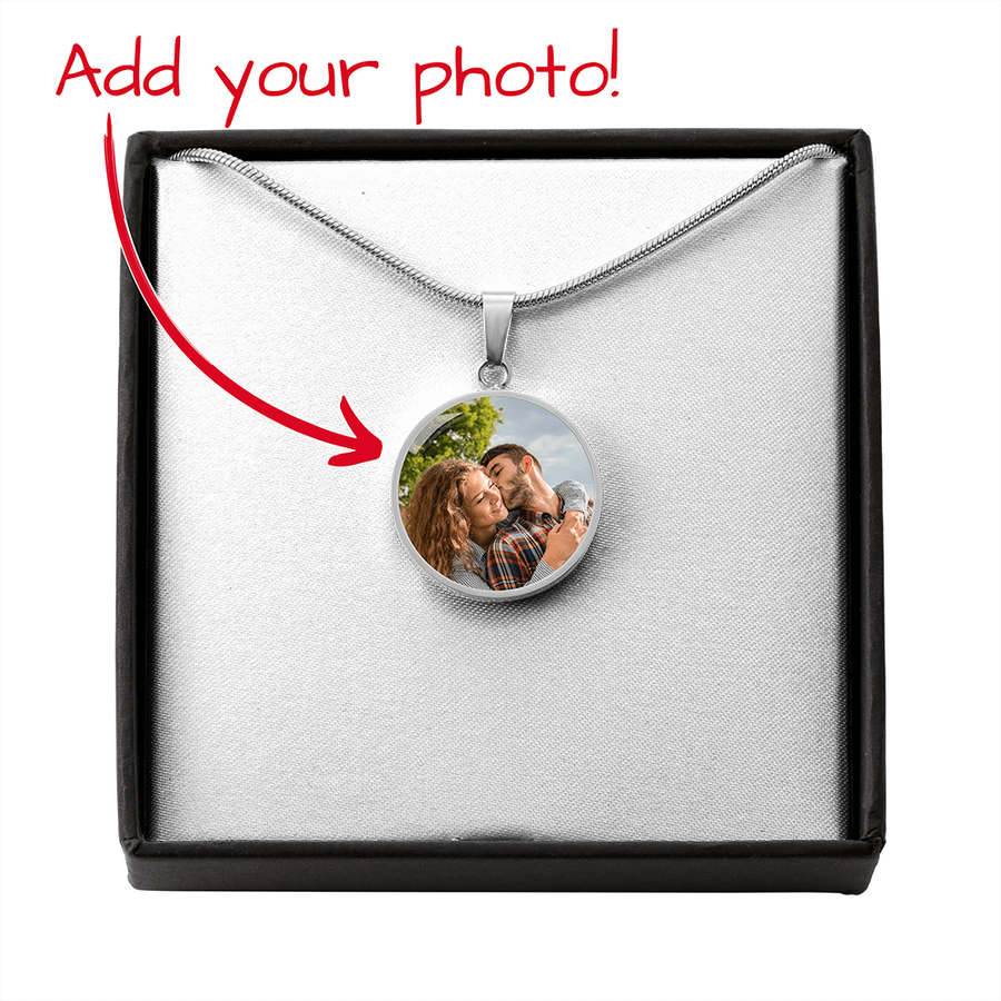 Hold You Close Custom Photo Pendant