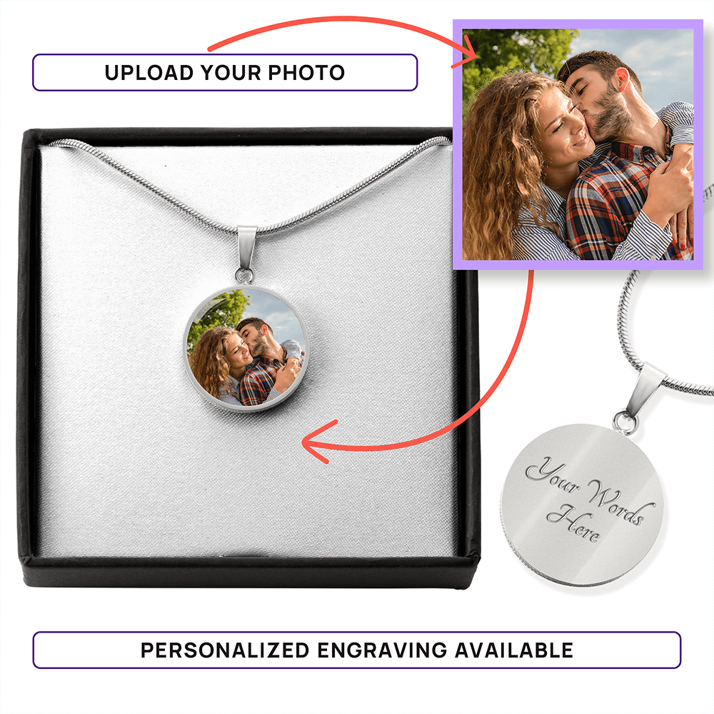 Hold You Close Custom Photo Pendant