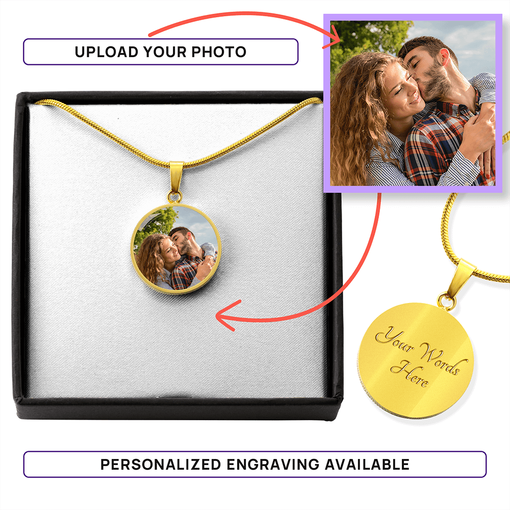 Hold You Close Custom Photo Pendant