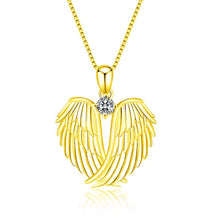 Angel Wing Diamond Pendant Necklace for Women