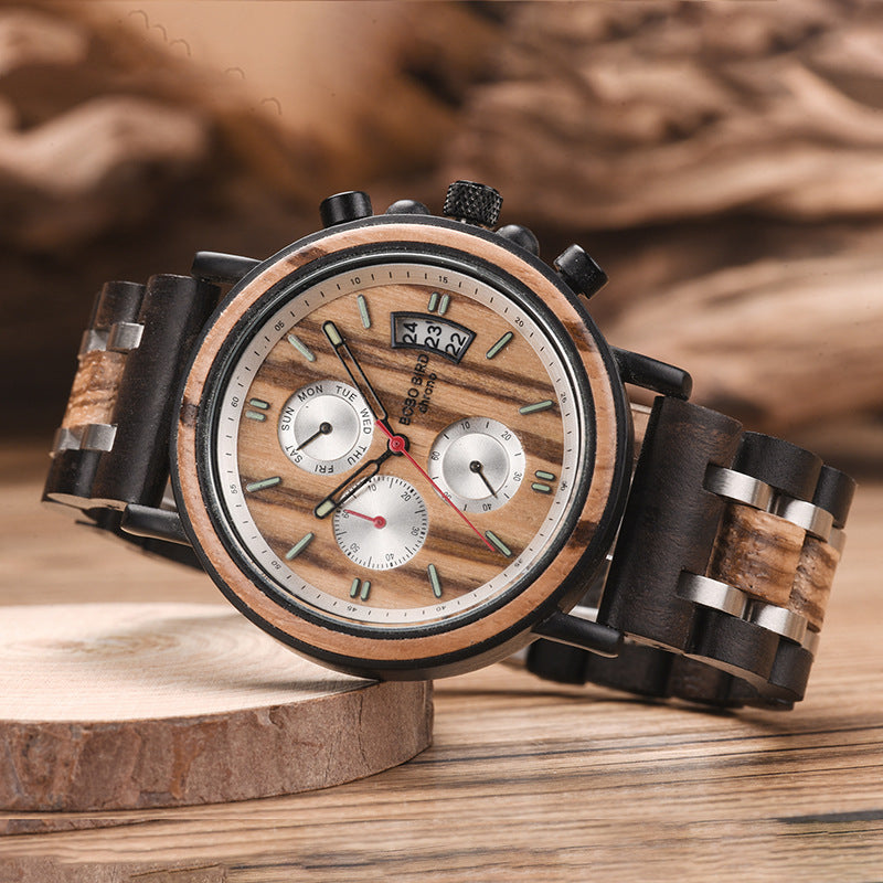 NatureTime Wooden Quartz Watch