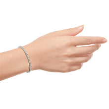 2CTW Created Moissanite Tennis Bracelet - Sterling Silver, 7" Length, White or 14K Gold Plated