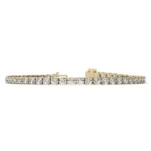 2CTW Created Moissanite Tennis Bracelet - Sterling Silver, 7" Length, White or 14K Gold Plated