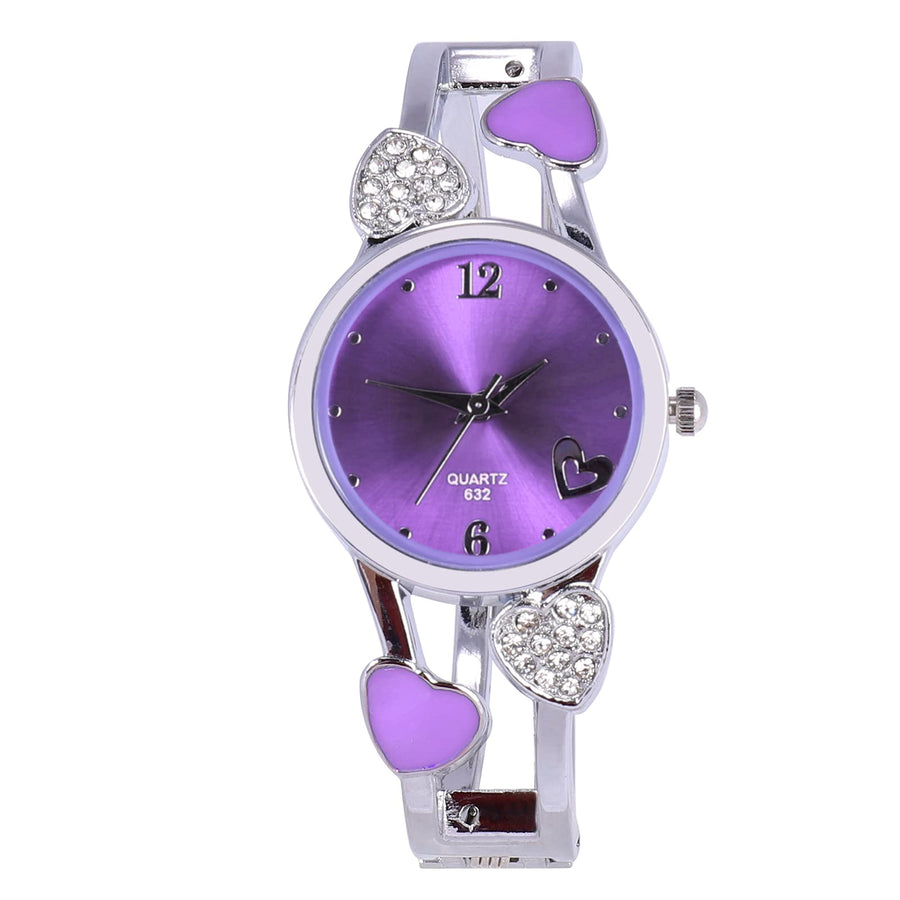 ELEOPTION Elegant Rhinestone Bangle Watch