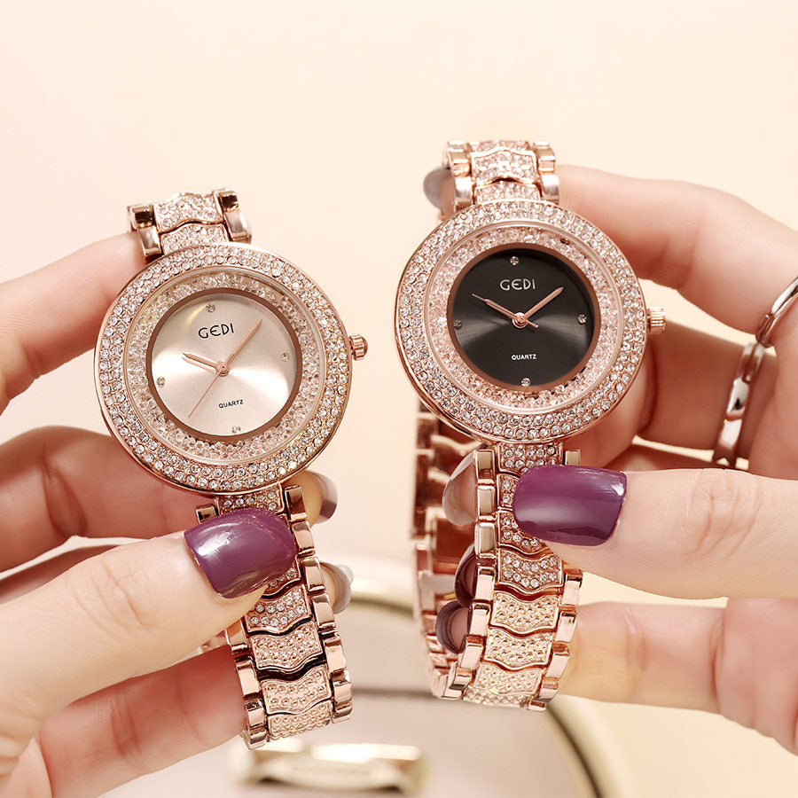 GEDI Women's Elegant Diamond Steel Watch